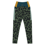 GOO GROOVE - OLIVE - LEGGINGS À POCHES