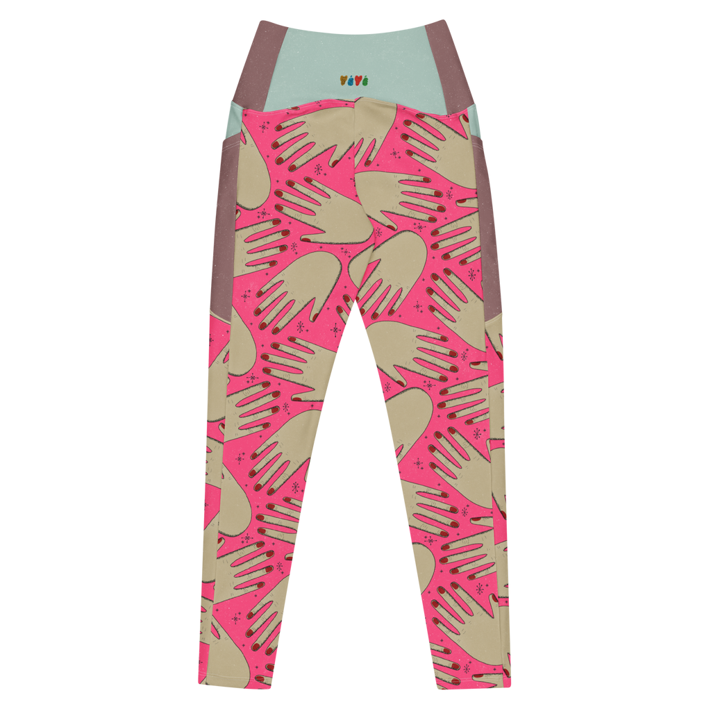 HANDS! Pocket Leggings - HOT PINK
