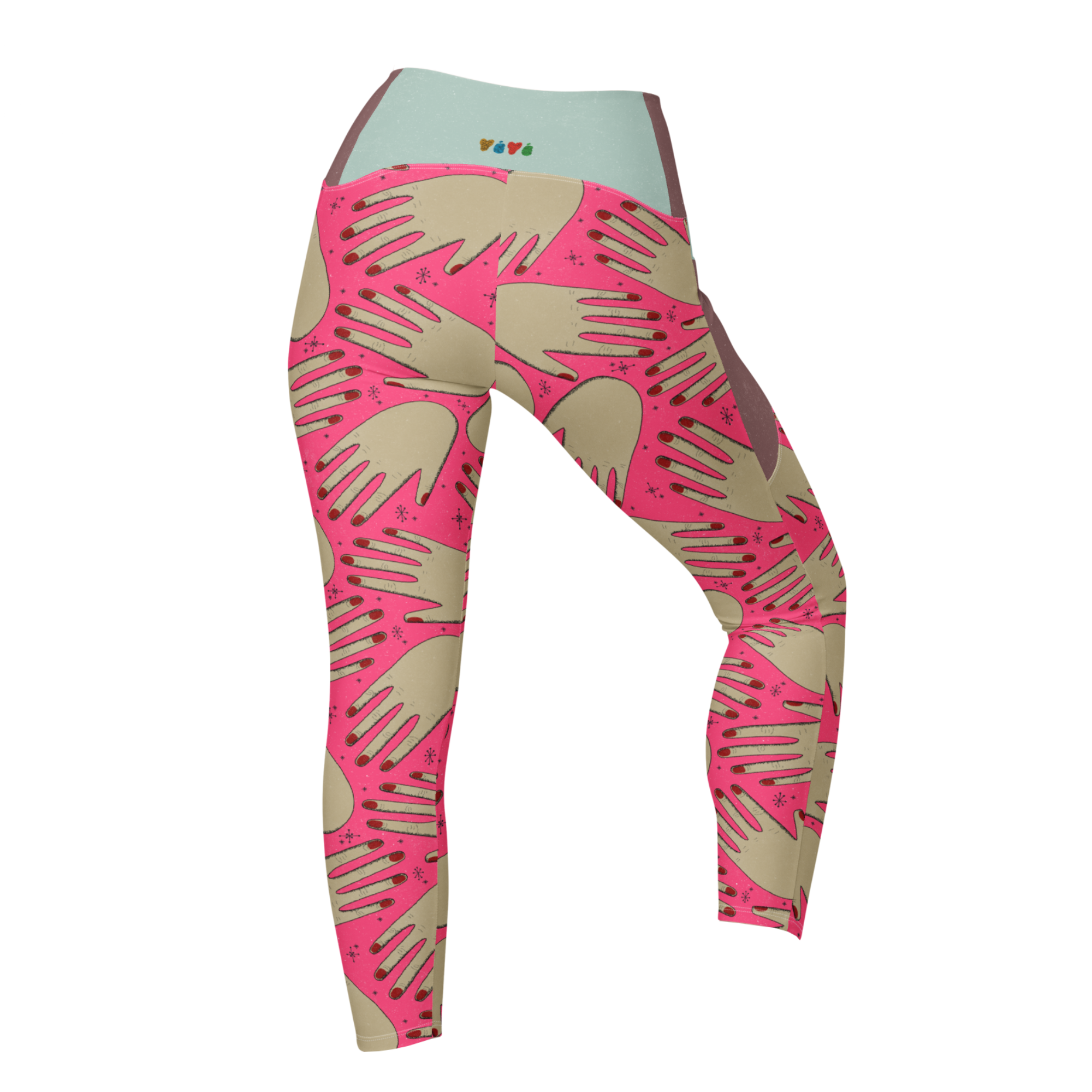 HANDS! Pocket Leggings - HOT PINK