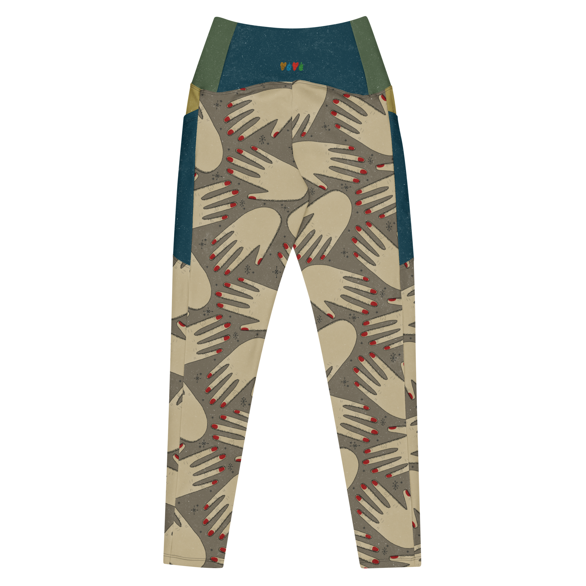 HANDS! - SALBE GRAU - TASCHENLEGGINGS 