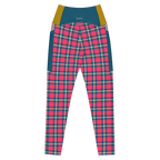 MOD TARTAN - LEGGINGS MIT TASCHEN 