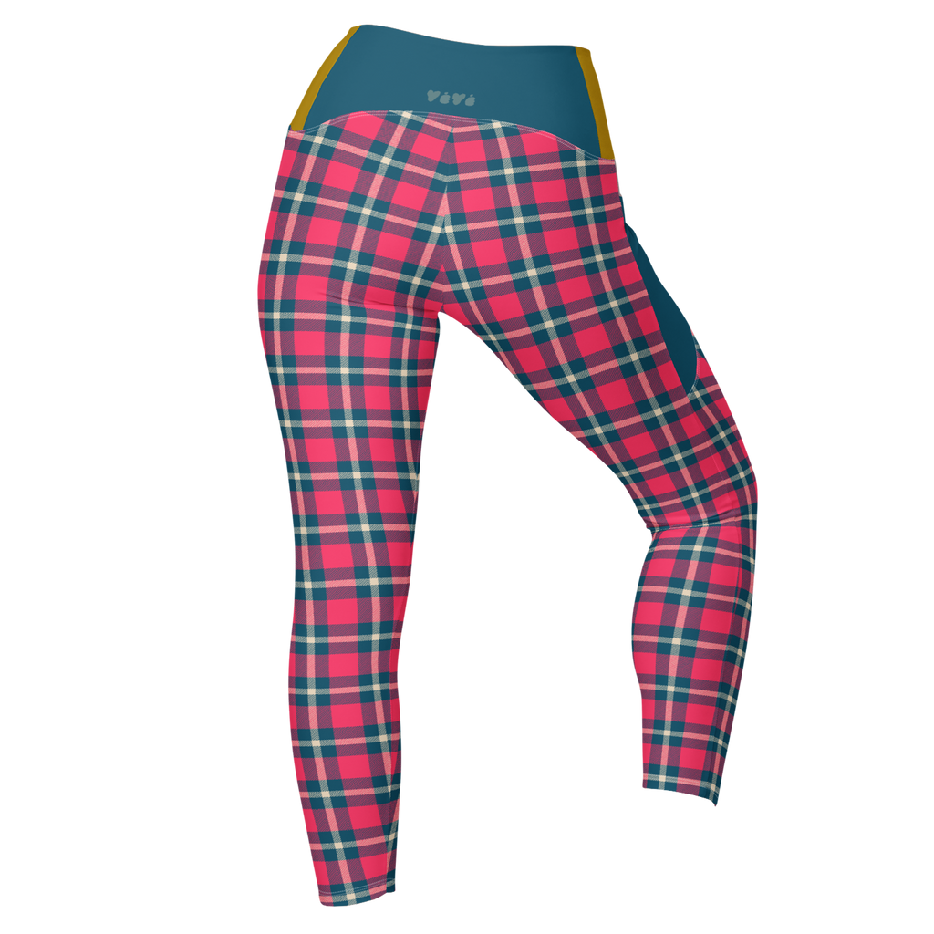 MOD TARTAN - LEGGINGS MIT TASCHEN 