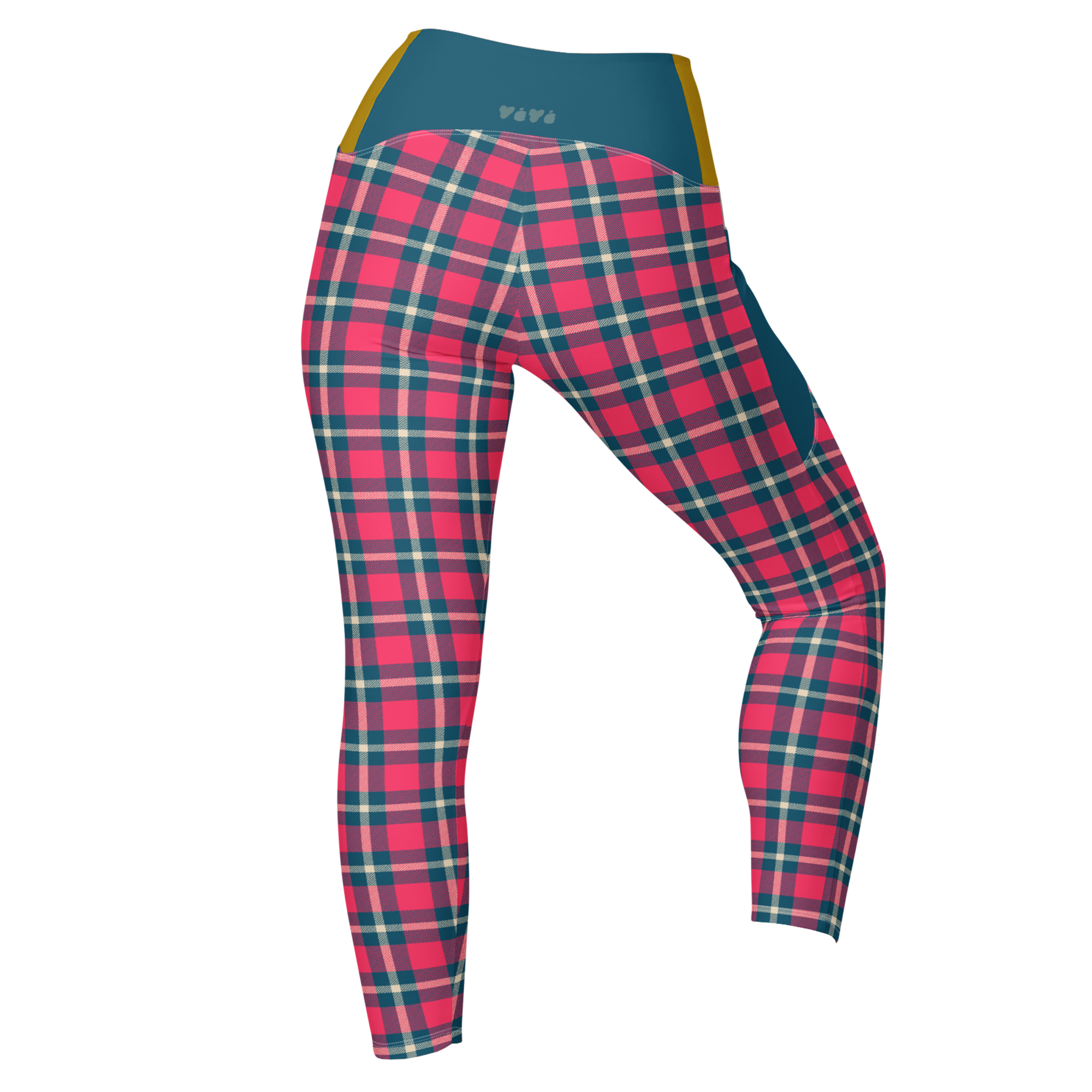 MOD TARTAN - LEGGINGS MIT TASCHEN 