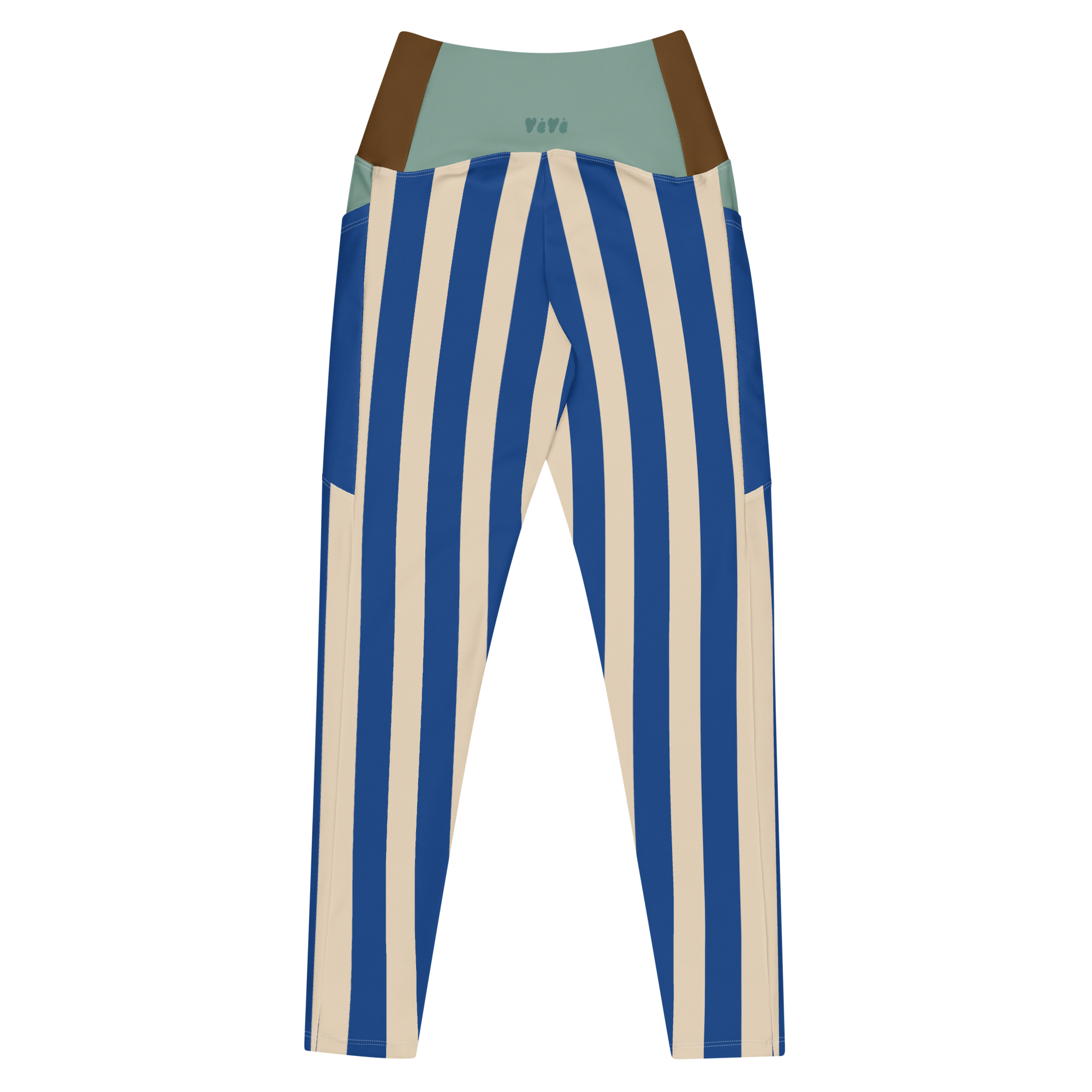 BOLD STRIPE Pocket Leggings - BLUE