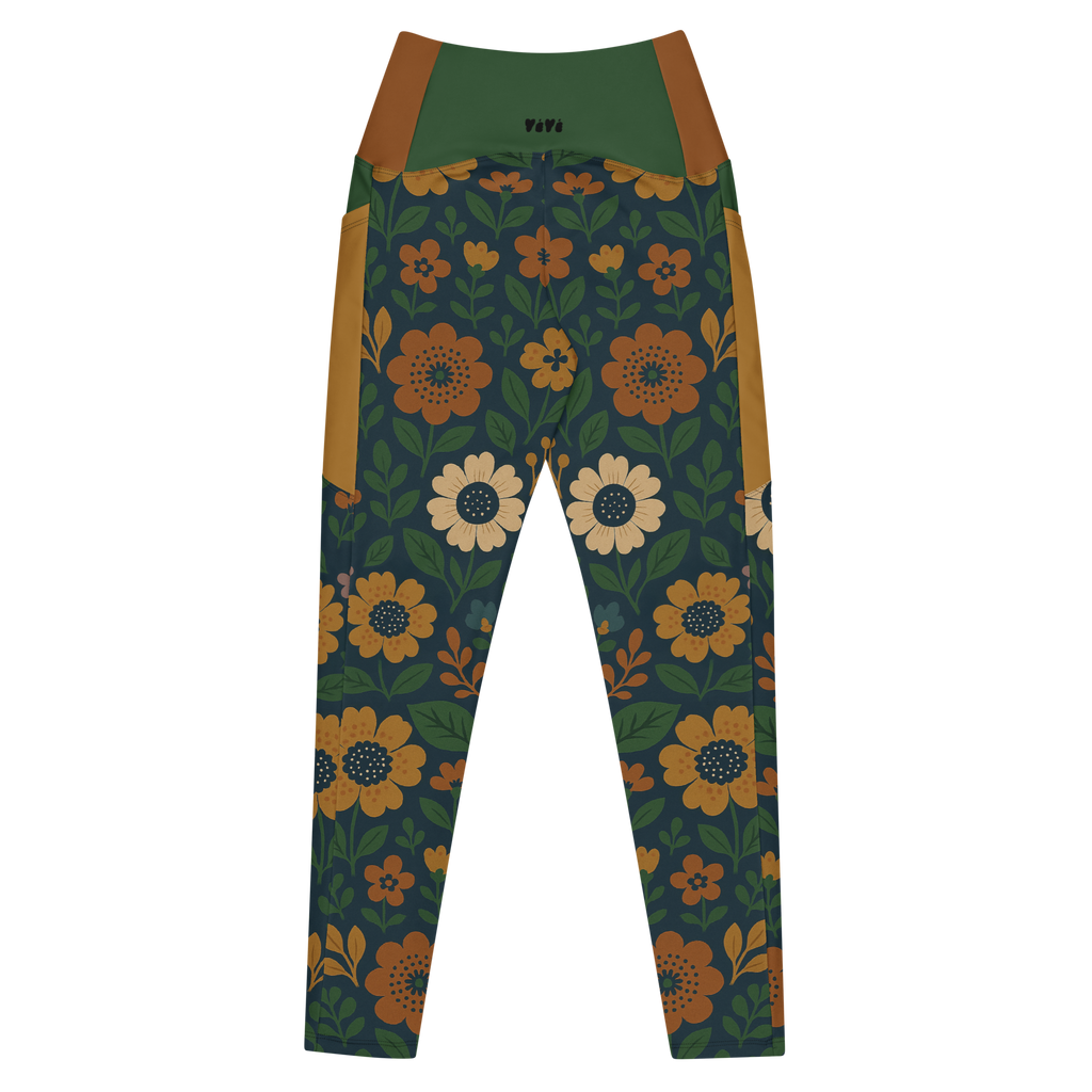 RETRO BLOOM Pocket Leggings