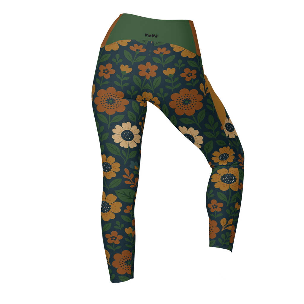 RETRO BLOOM Pocket Leggings