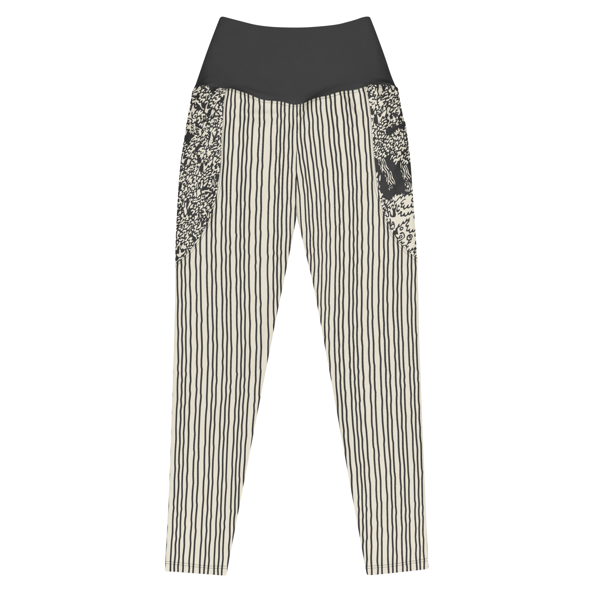 DARK FOREST Pocket Leggings - CHARCOAL