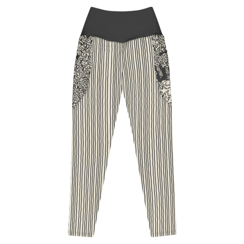 DARK FOREST - Charcoal - POCKET LEGGINGS 