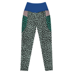 LEOPARDENLIEBHABER - MINT - LEGGINGS MIT TASCHEN 