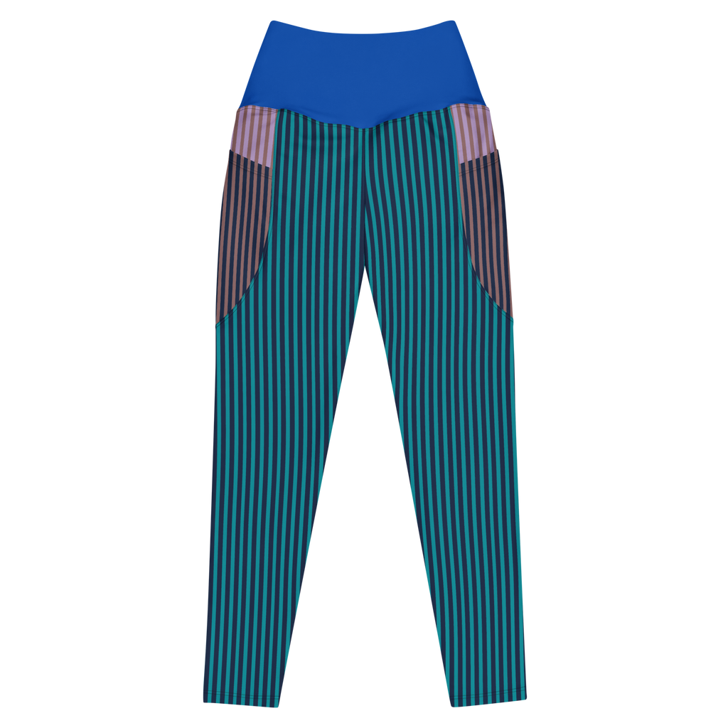 STRIPE X STRIPE Pocket Leggings