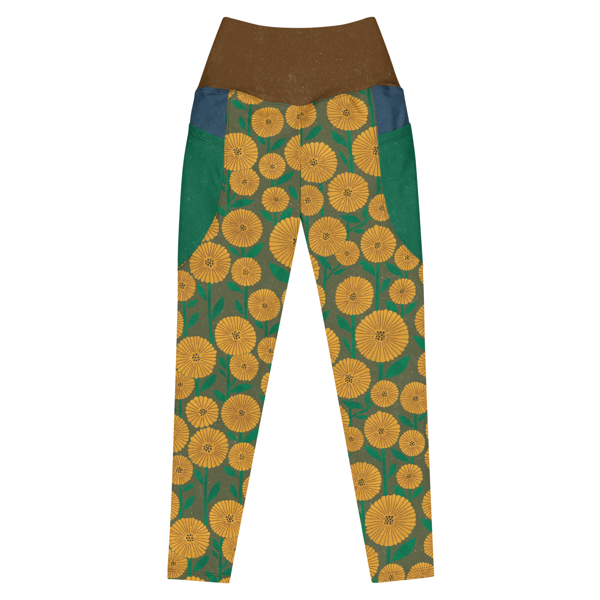 LEGGINGS À POCHES - FLOWER POP BAN 