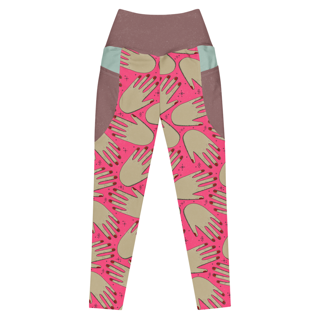 HANDS! Pocket Leggings - HOT PINK