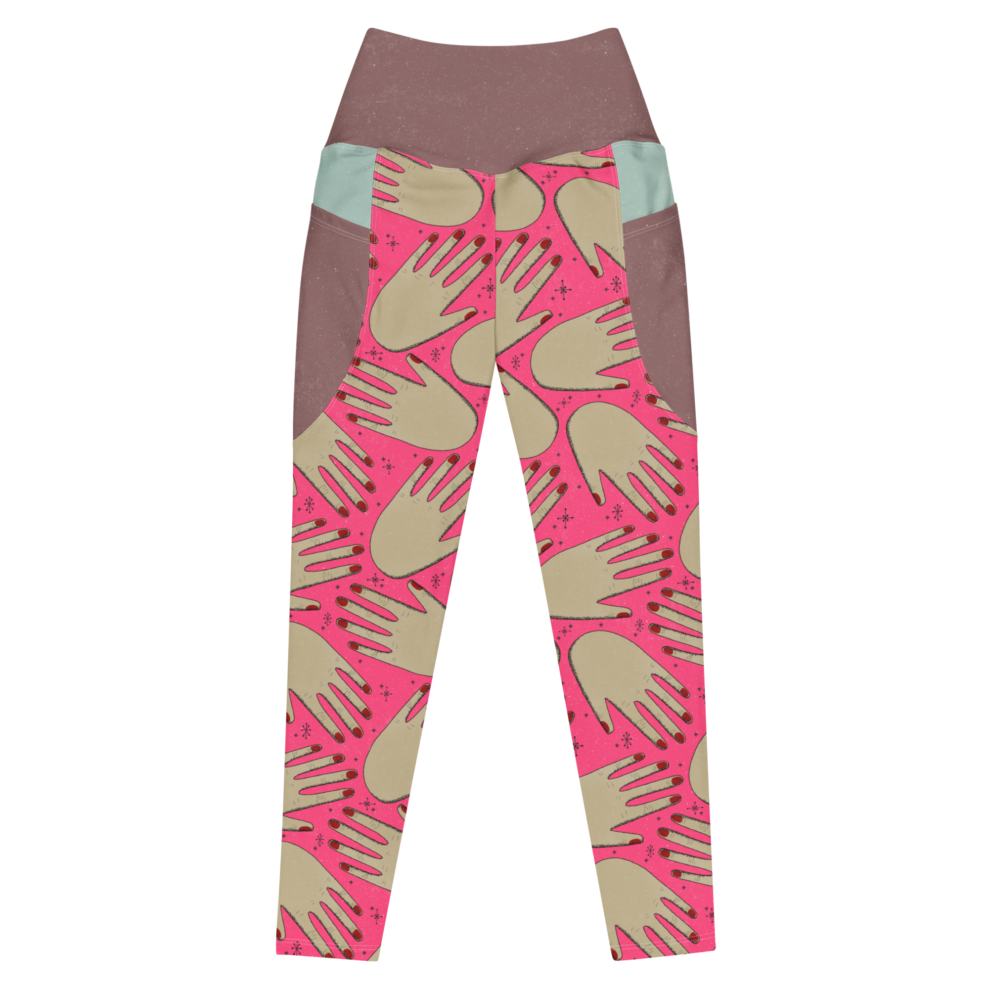 HANDS! Pocket Leggings - HOT PINK