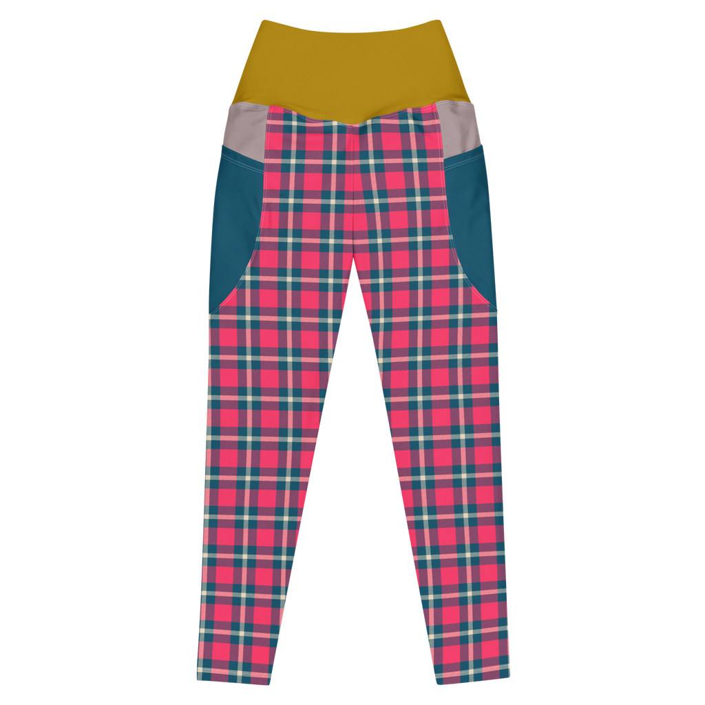 MOD TARTAN - LEGGINGS MIT TASCHEN 