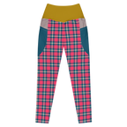 MOD TARTAN - LEGGINGS MIT TASCHEN 