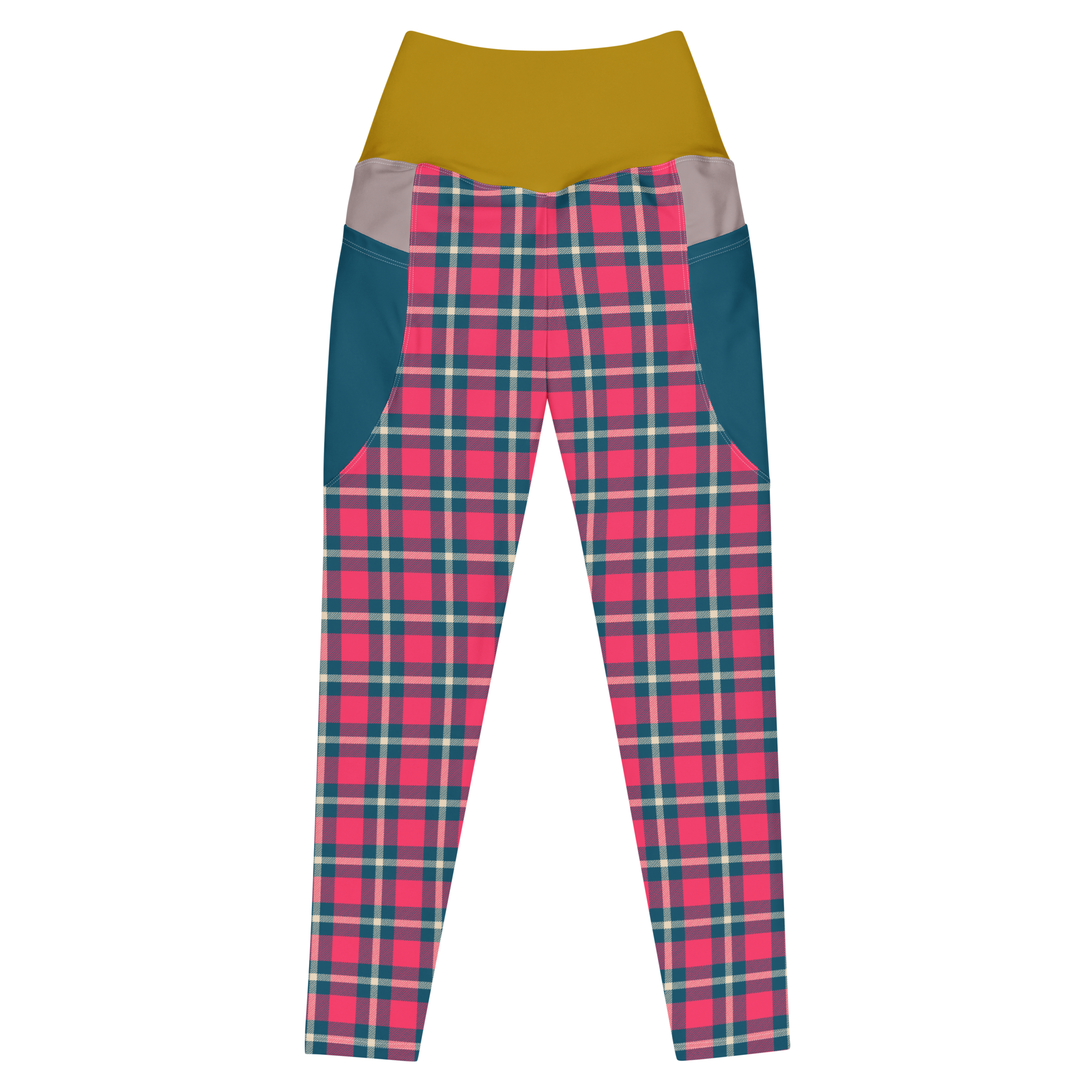 MOD TARTAN - LEGGINGS MIT TASCHEN 