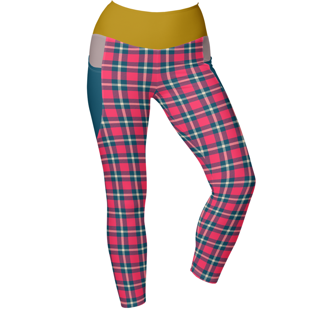 MOD TARTAN - LEGGINGS MIT TASCHEN 