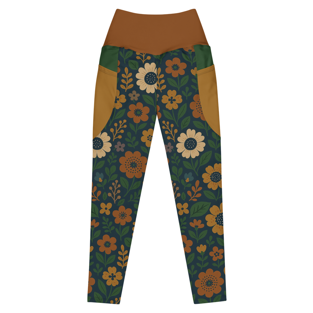 RETRO BLOOM Pocket Leggings