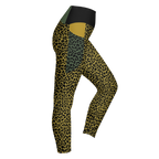 LEOPARD LOVER - MOUTARDE - LEGGINGS À POCHES 