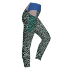 LEOPARDENLIEBHABER - MINT - LEGGINGS MIT TASCHEN 
