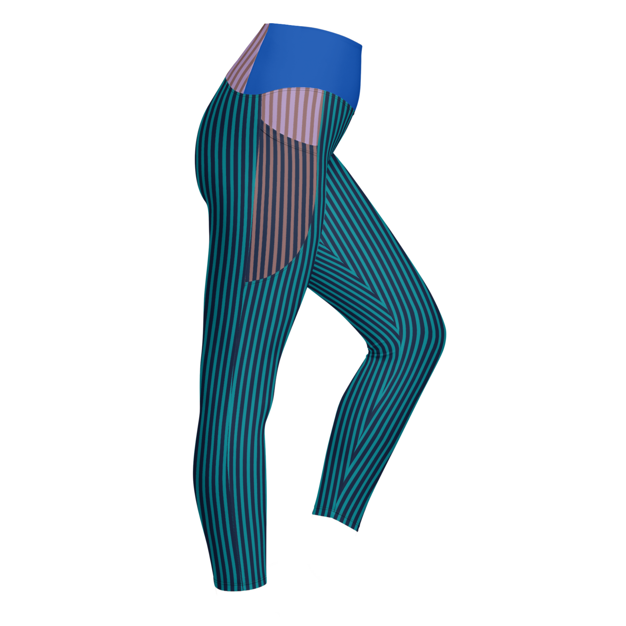 STRIPE X STRIPE Pocket Leggings