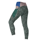 LEOPARDENLIEBHABER - MINT - LEGGINGS MIT TASCHEN 