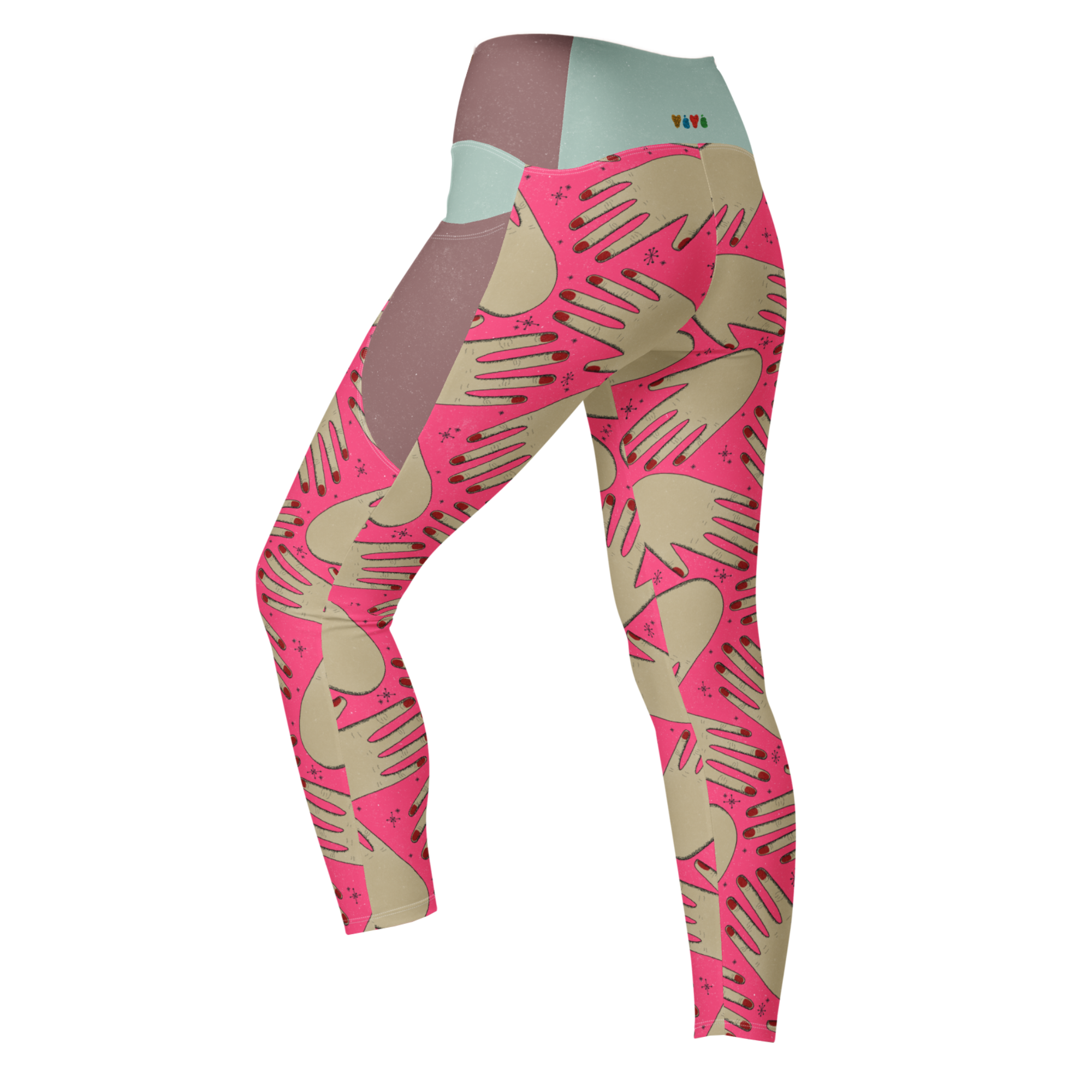 HANDS! Pocket Leggings - HOT PINK