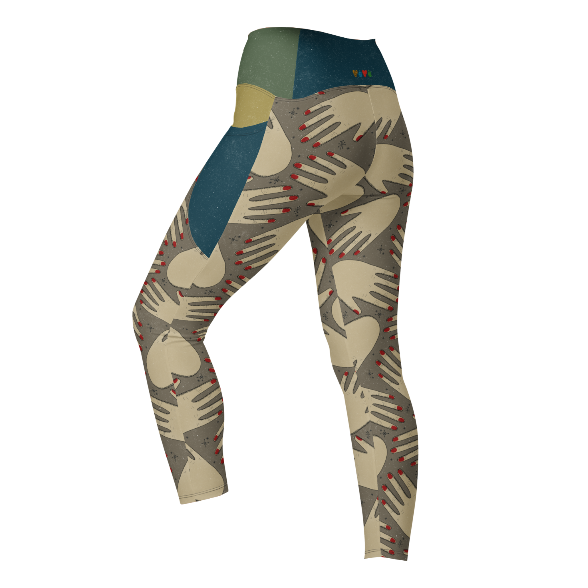 HANDS! - SALBE GRAU - TASCHENLEGGINGS 