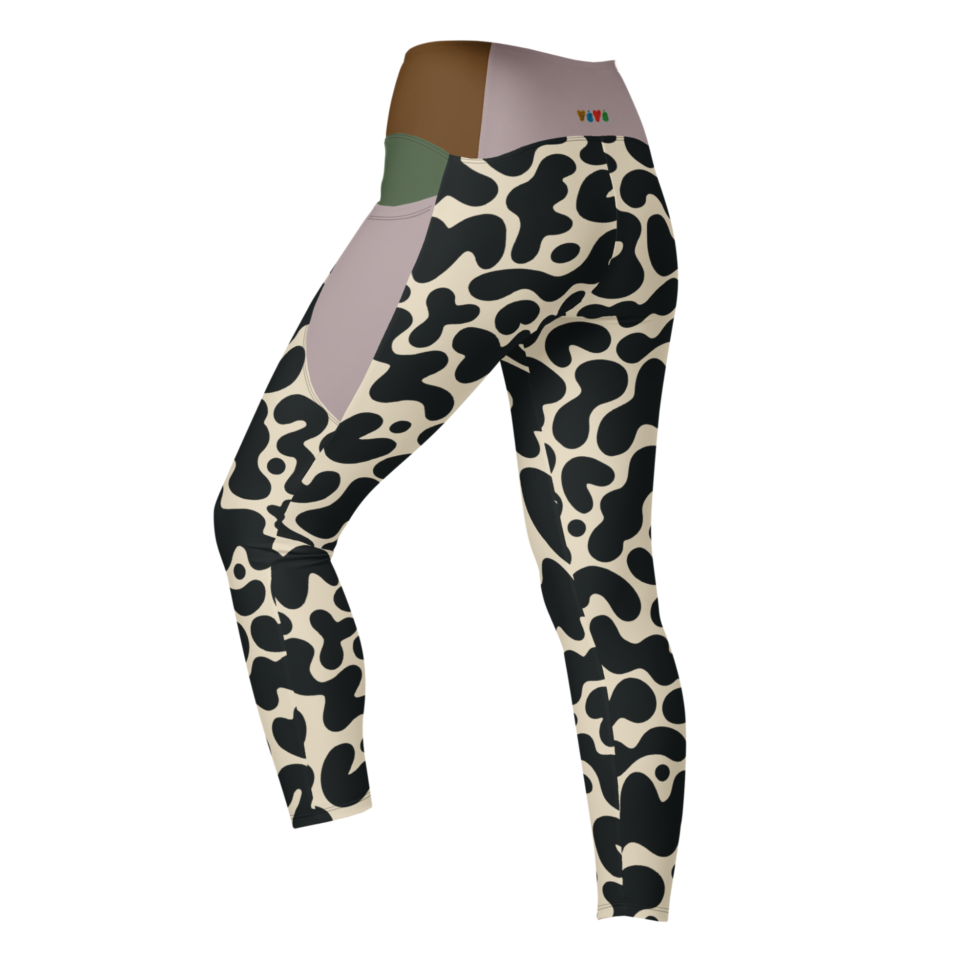 GOO GROOVE - WEISS - LEGGINGS MIT TASCHEN