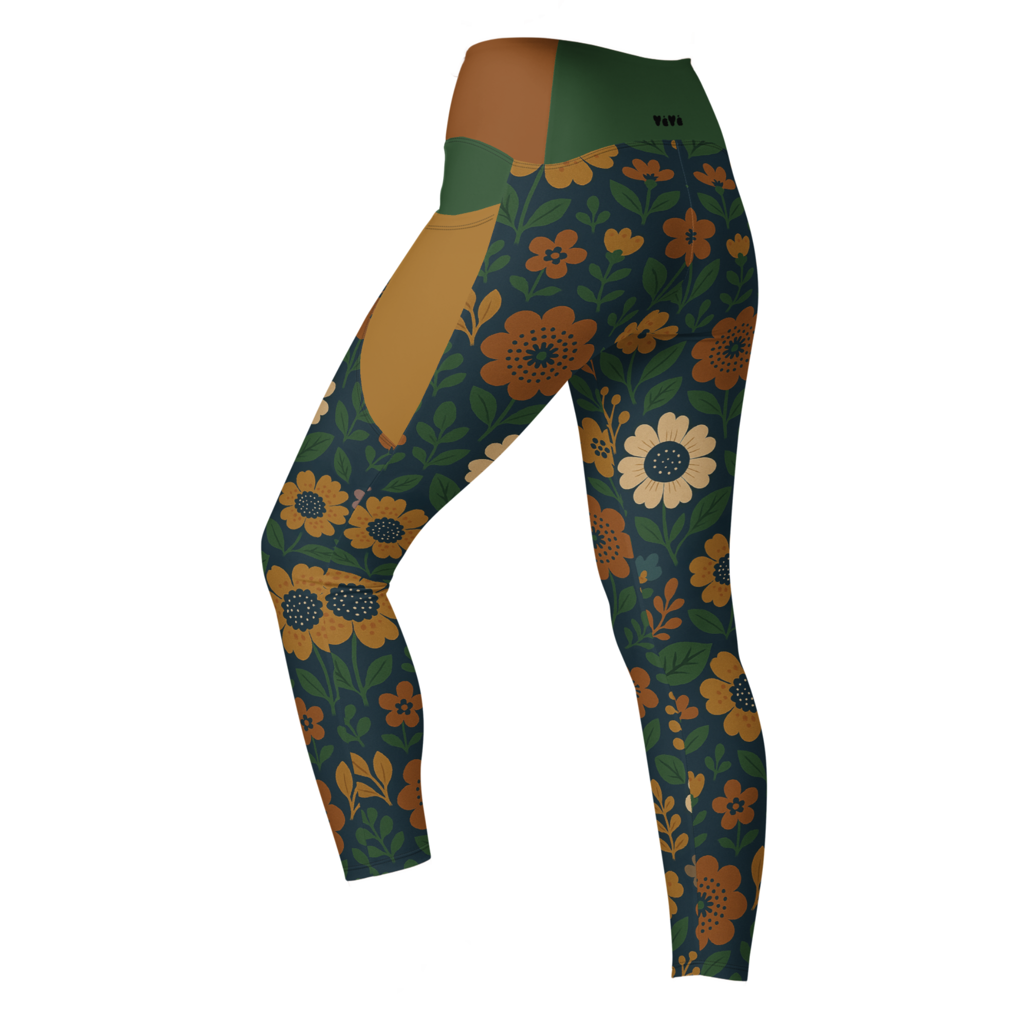 RETRO BLOOM Pocket Leggings