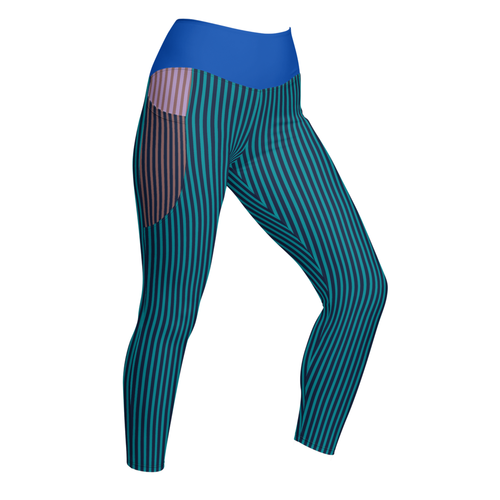 STRIPE X STRIPE Pocket Leggings