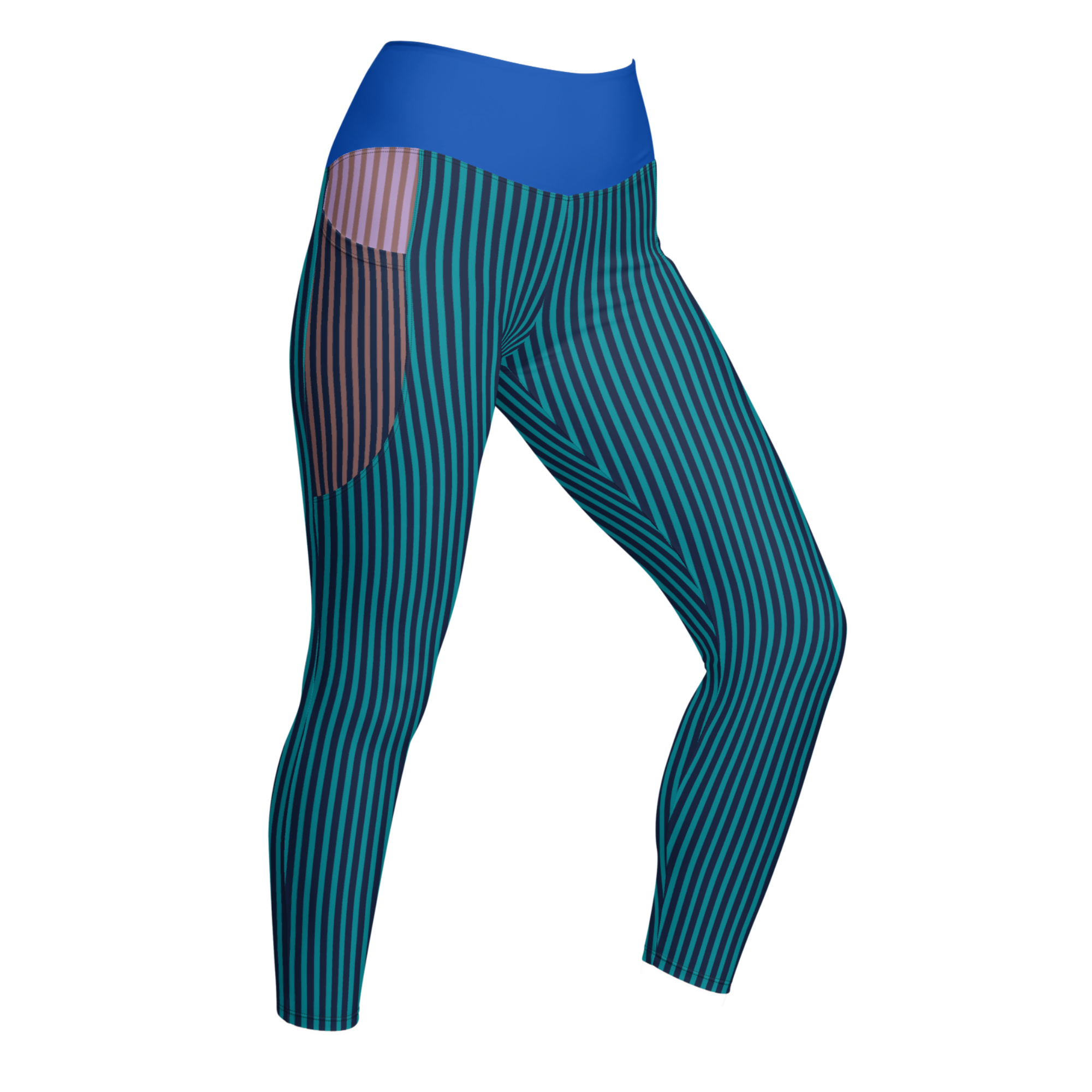 STRIPE X STRIPE Pocket Leggings