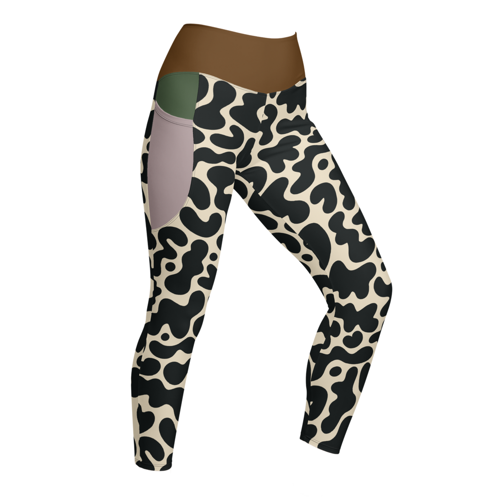GOO GROOVE Pocket Leggings - WHITE