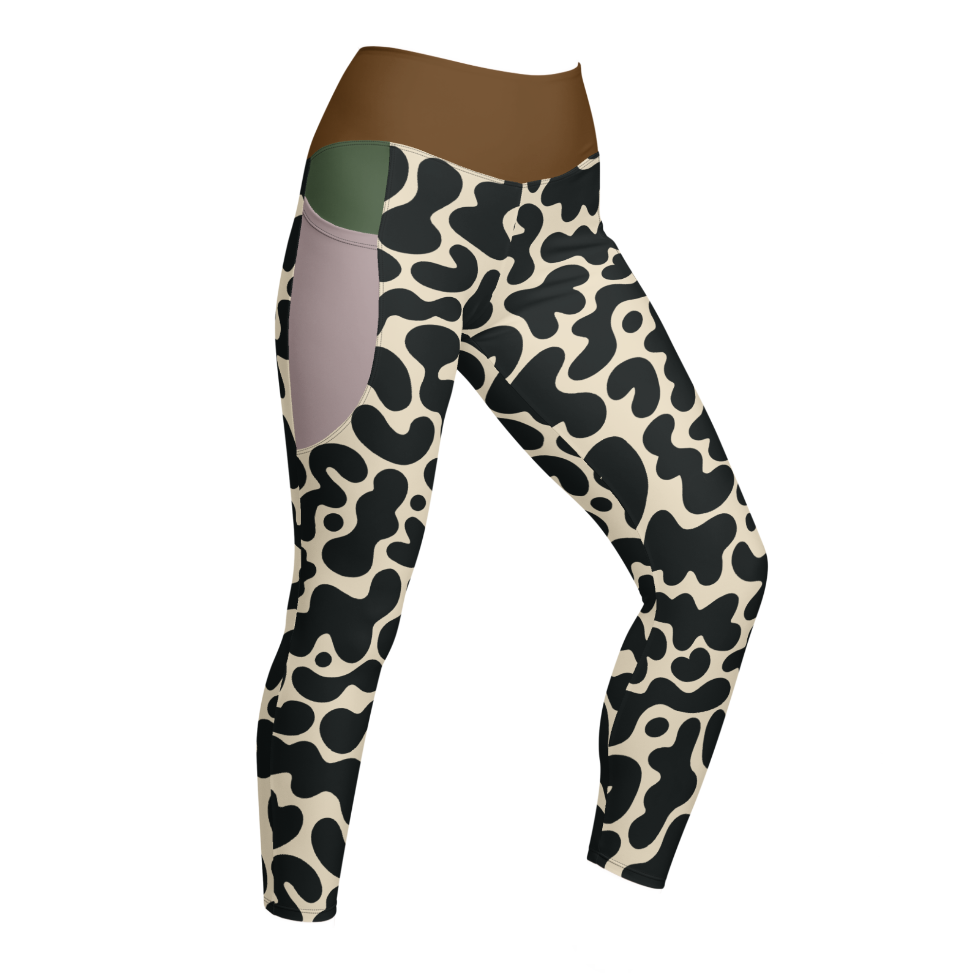 GOO GROOVE - WEISS - LEGGINGS MIT TASCHEN