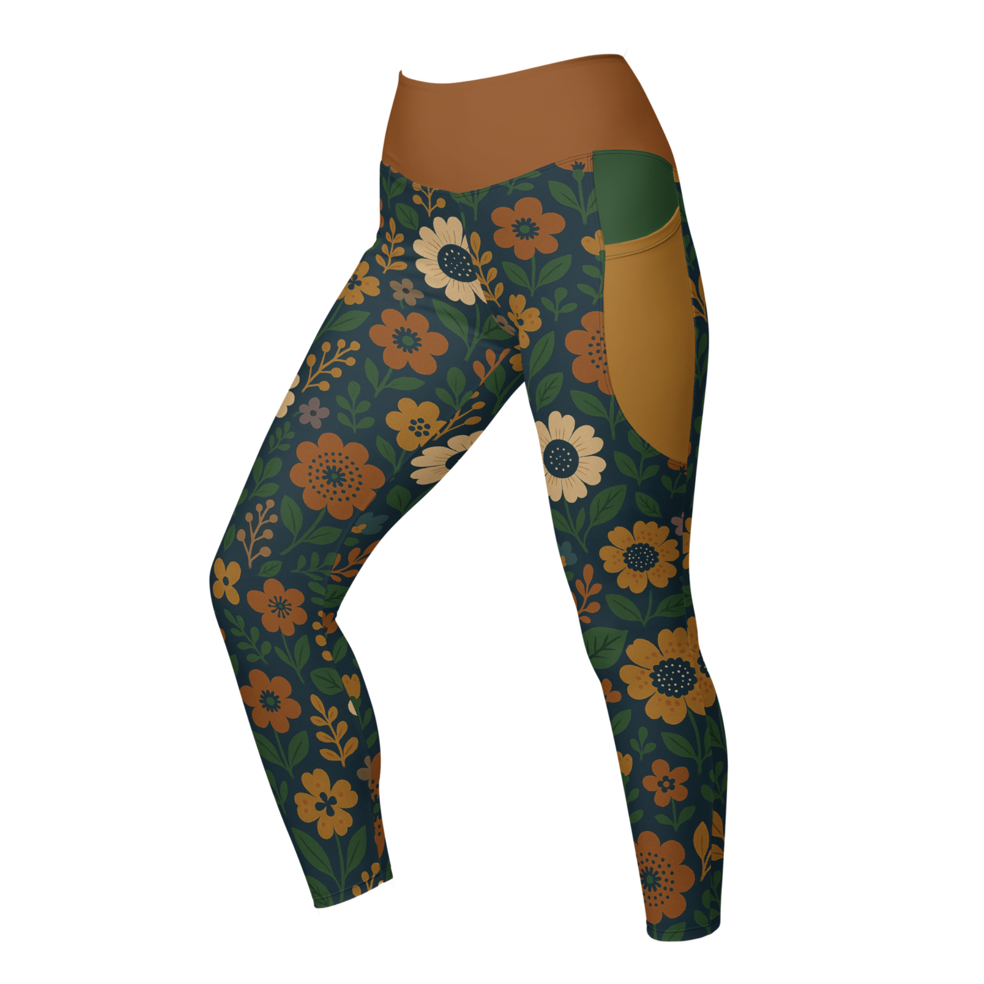 RETRO BLOOM Pocket Leggings