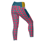 MOD TARTAN - LEGGINGS MIT TASCHEN 