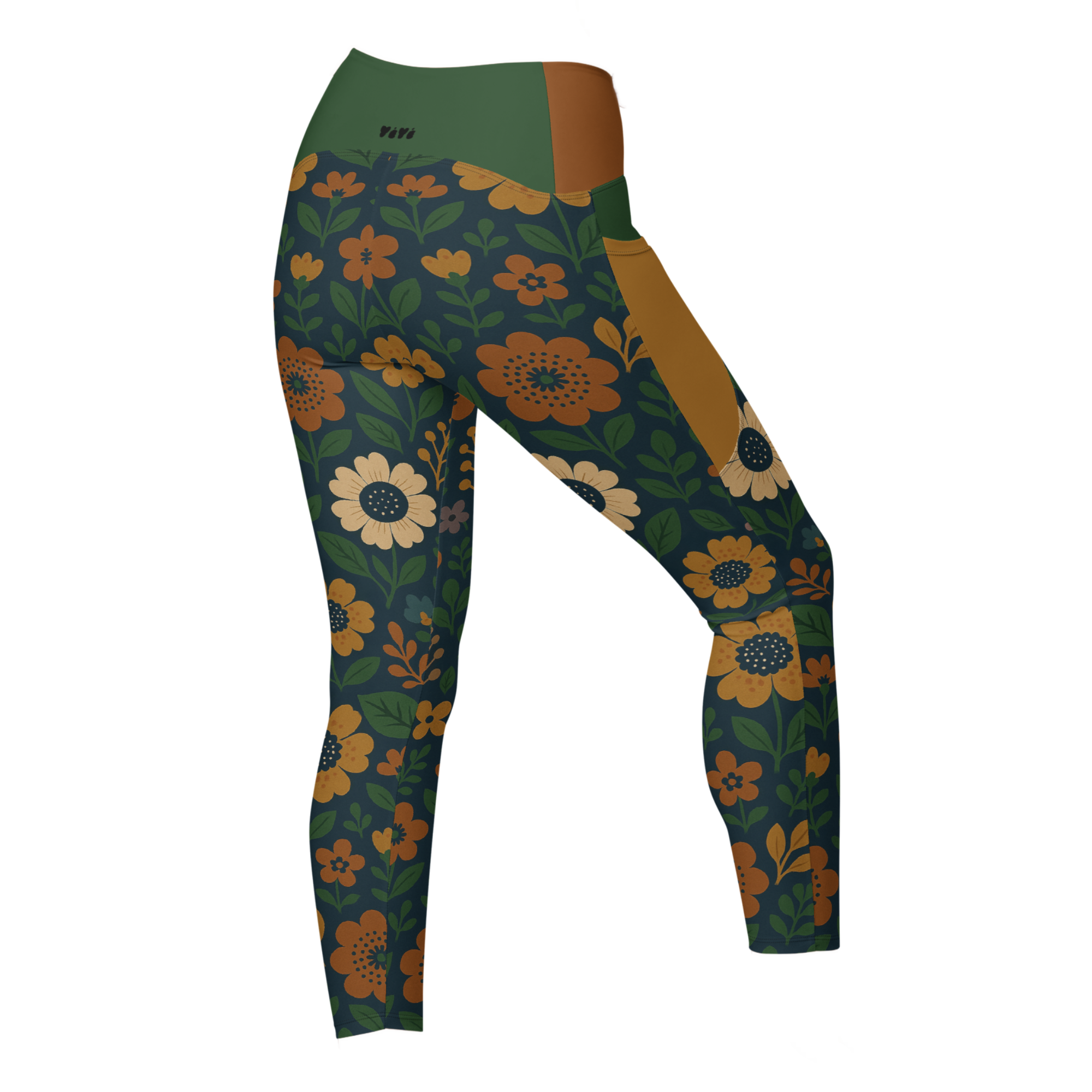 RETRO BLOOM Pocket Leggings