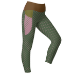Leggings à pois - Mousse + Rose - Poches 