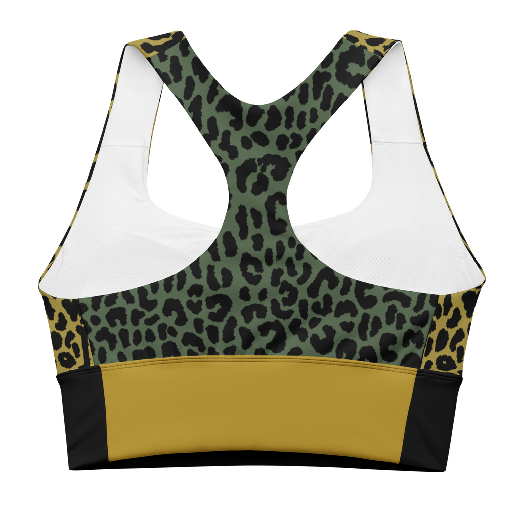 LEOPARD LOVER Wireless Sport Bra - MUSTARD