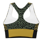 LEOPARD LOVER Wireless Sport Bra - MUSTARD