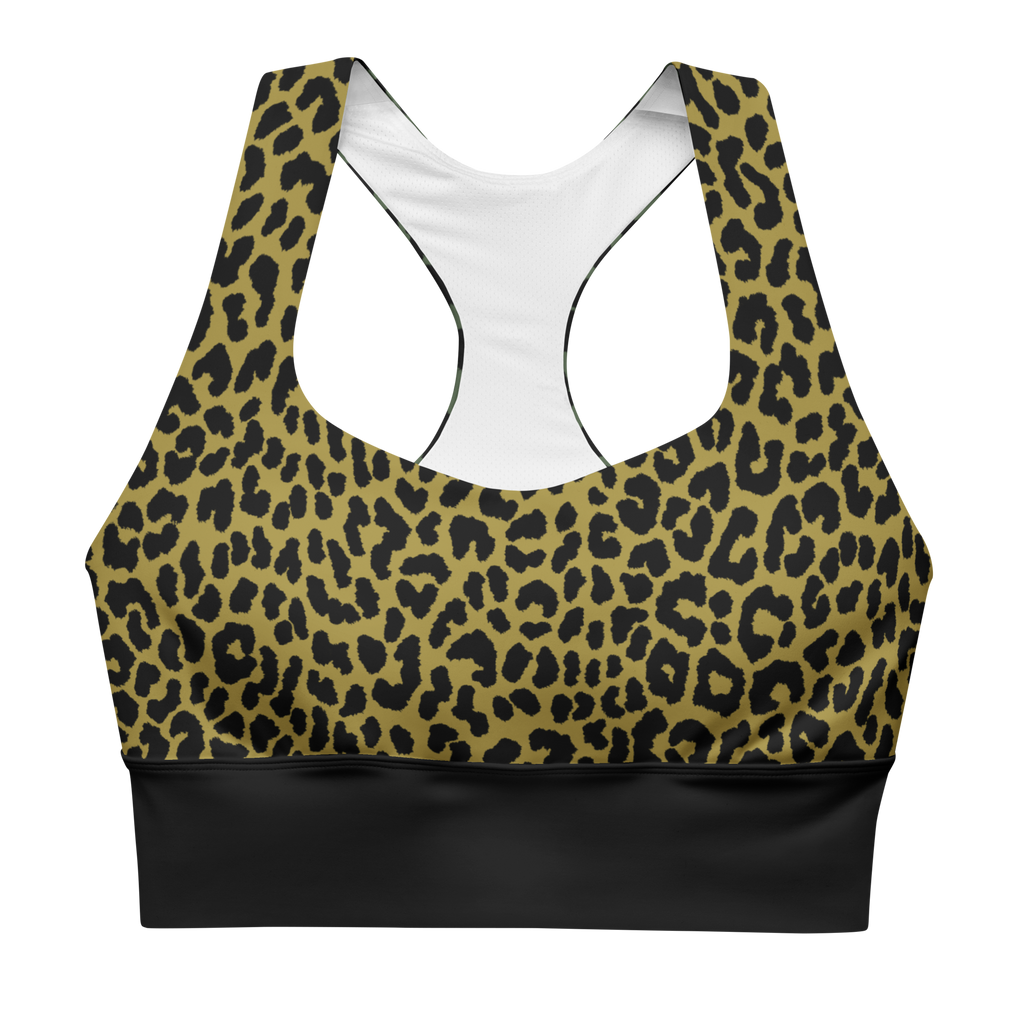 LEOPARD LOVER Wireless Sport Bra - MUSTARD