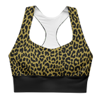 LEOPARD LOVER Wireless Sport Bra - MUSTARD