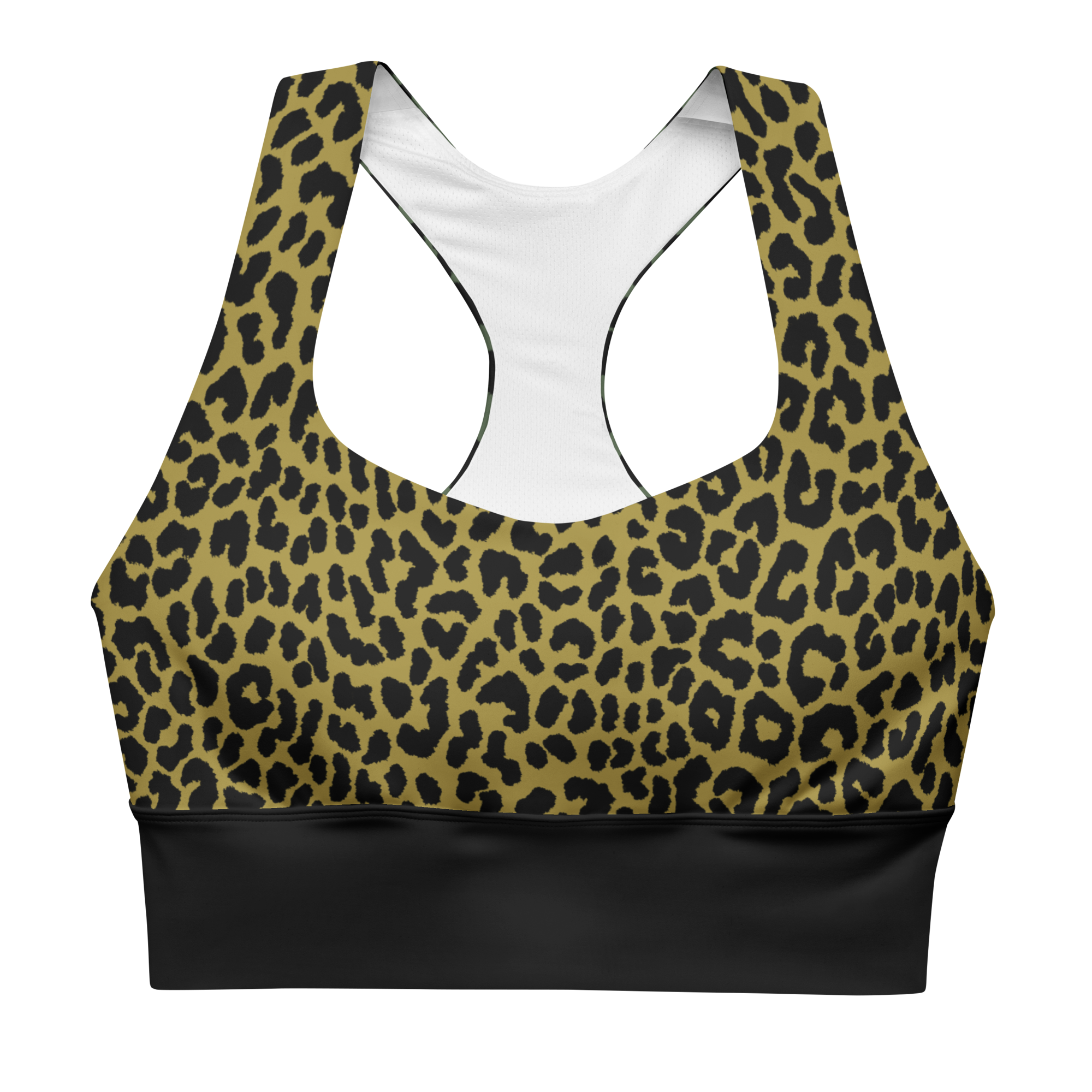 LEOPARD LOVER Wireless Sport Bra - MUSTARD
