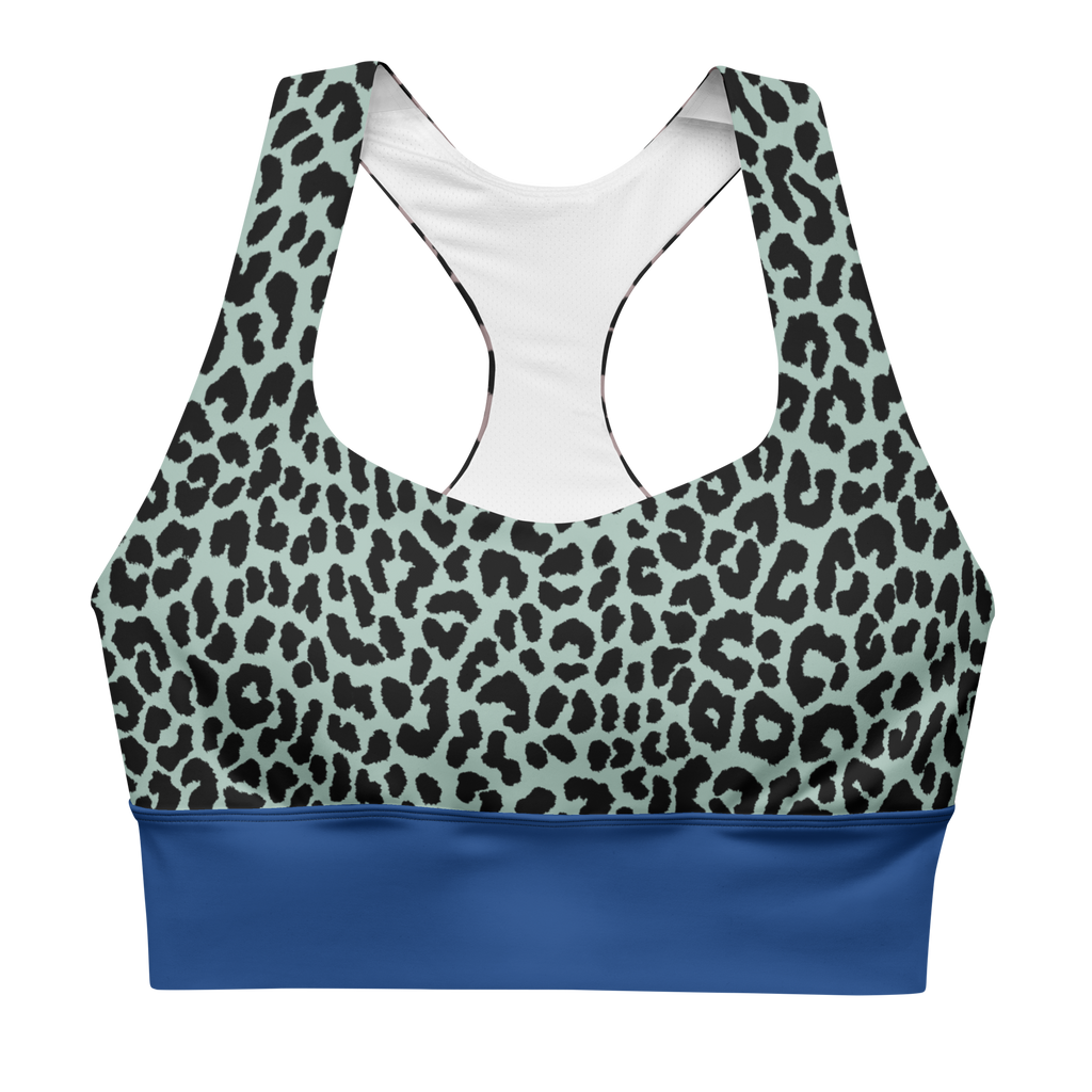 Leopard print sport bra - Hipster style gym outfit