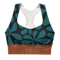 Vintage hawaiian print sport bra - Hawaiian print gym workout activewear