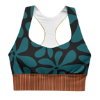 Vintage hawaiian print sport bra - Hawaiian print gym workout activewear