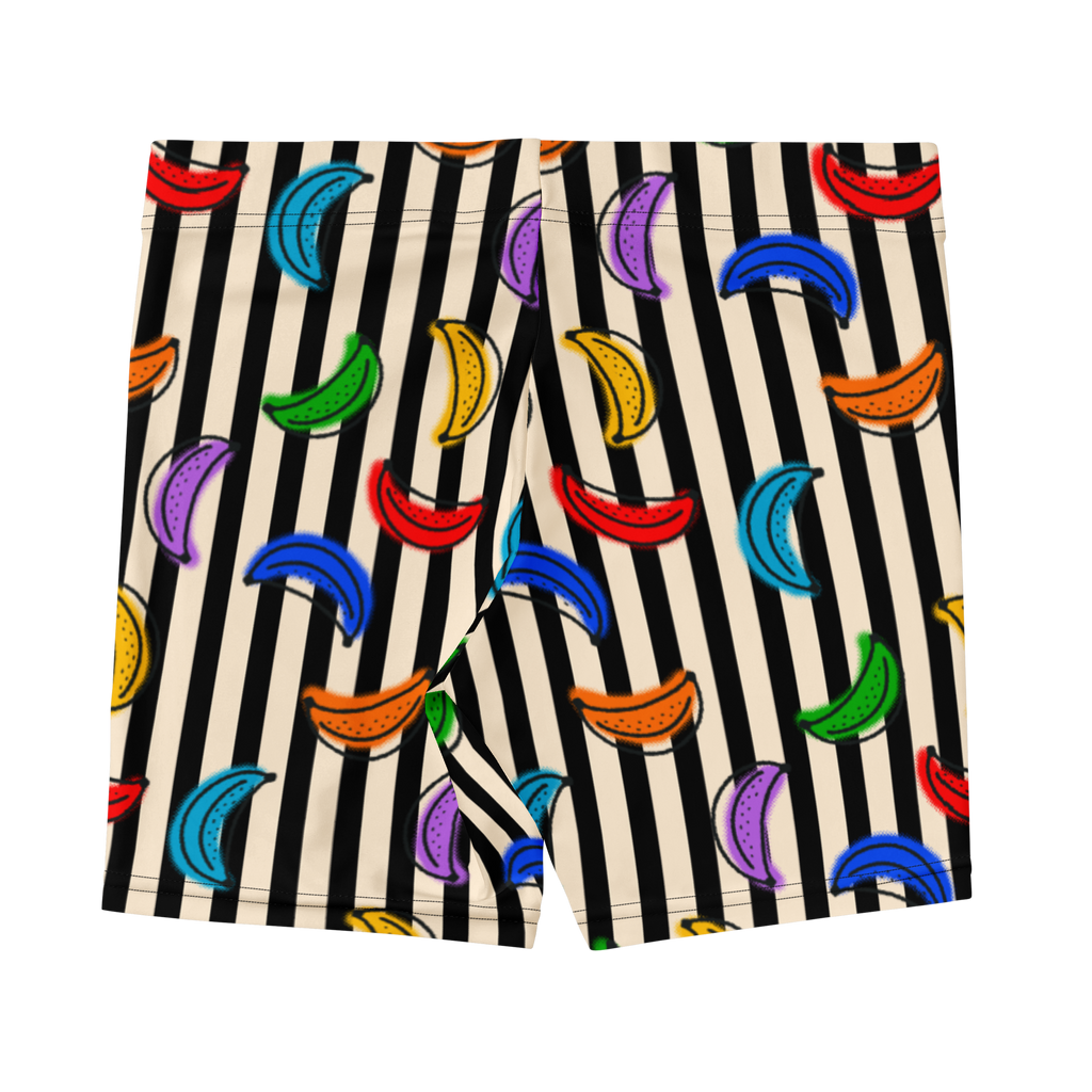 RAINBOW BANANA Bike Shorts