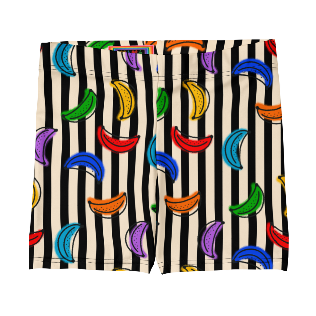 RAINBOW BANANA Bike Shorts