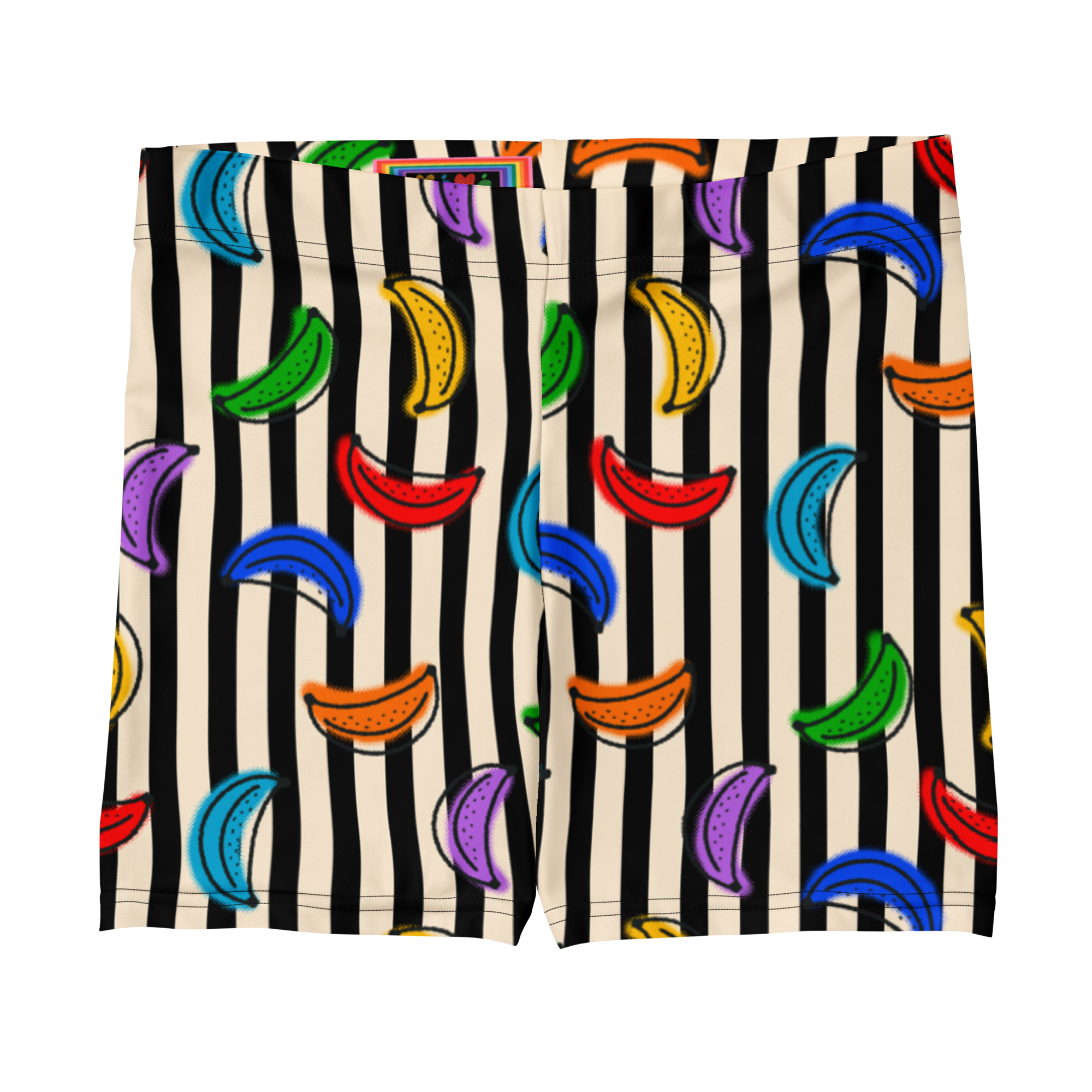 RAINBOW BANANA Bike Shorts