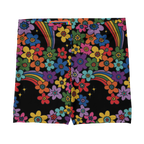 RAINBOW RETRO BLOOM Bike Shorts - 60s Floral